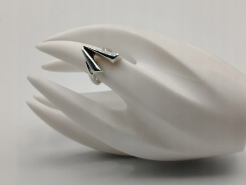 Piękny srebrny autorski damski pierścionek r.13 srebro 925 biżuteria