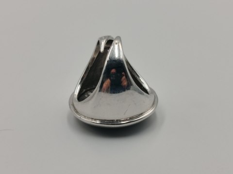 Piękny srebrny damski pierścionek MAT / POŁYSK r. 14 srebro 925 biżuteria