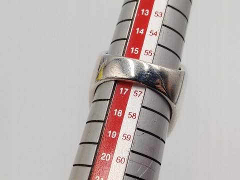 Piękny srebrny damski pierścionek sygnet KAMIEŃ CUDÓW r.16 srebro biżuteria