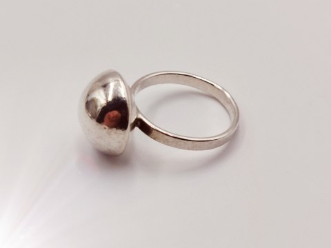 Piękny stary damski srebrny pierścionek KOPUŁKA r.16 VINTAGE biżuteria