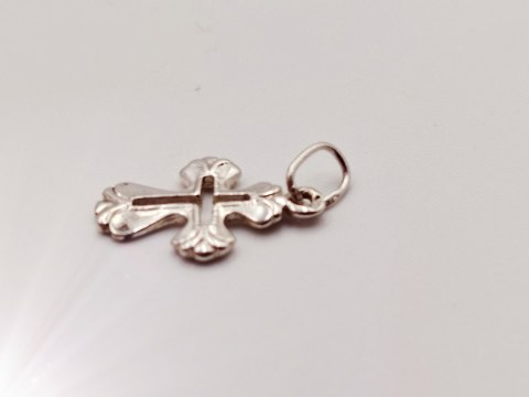 Piękny stary srebrny wisiorek/zawieszka ażurowy KRZYŻYK srebro 925 VINTAGE