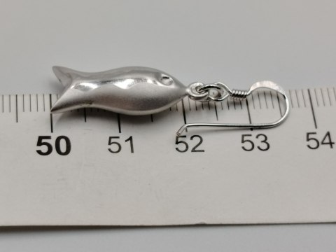 Piękne srebrne damskie kolczyki RYBKI, RYBY srebro 925 biżuteria VINTAGE