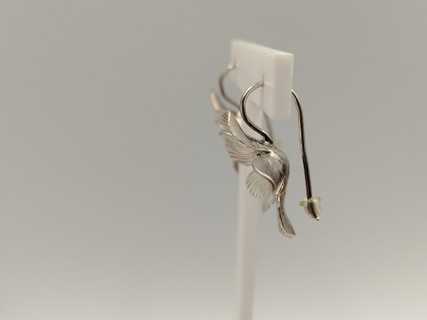 Piękne stare srebrne kolczyki damskie KWIAT srebro 925 biżuteria VINTAGE