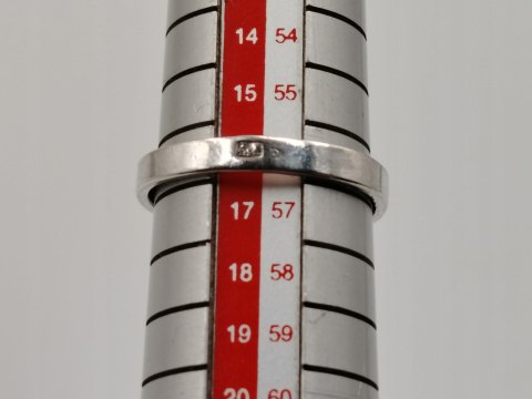 Piękny stary damski srebrny pierścionek HEMATYT srebro 925 r.16 VINTAGE