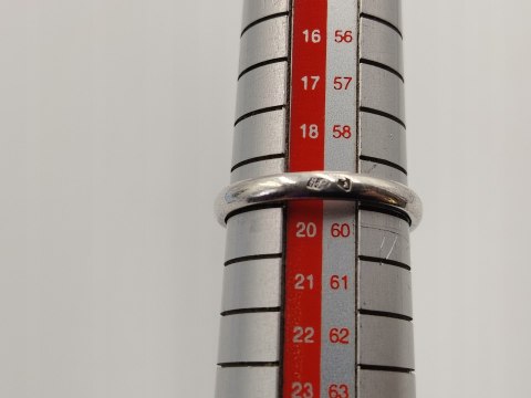 Piękny stary damski srebrny pierścionek KOPUŁKA CYRKONIA r.19 VINTAGE