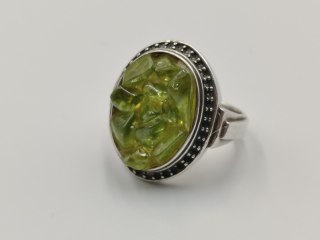 Piękny stary srebrny damski pierścionek OLIWIN r.19 biżuteria VINTAGE