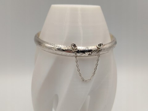 Stara srebrna damska bransoletka KOŁO BANGLA srebro 925 - biżuteria VINTAGE