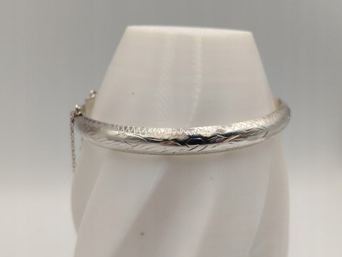 Stara srebrna damska bransoletka KOŁO BANGLA srebro 925 - biżuteria VINTAGE