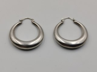 Stare piękne damskie srebrne kolczyki duże KOŁA srebro VINTAGE biżuteria