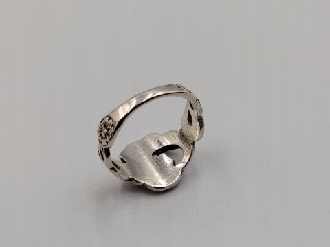 Stary piękny srebrny damski pierścionek LADY r.9 srebro biżuteria VINTAGE