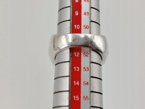 Stary piękny srebrny pierścionek JADEIT MARKAZYTY r. 11 biżuteria VINTAGE