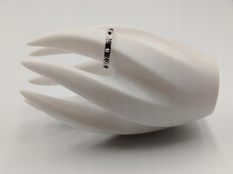 Stary piękny srebrny różaniec na palec/obrączka roz. 26 VINTAGE biżuteria