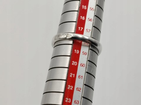 Stary srebrny damski pierścionek PERŁY r.18 srebro 925 VINTAGE biżuteria