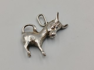 Stary srebrny damski wisiorek/zawieszka OSIOŁ srebro 925 biżuteria VINTAGE