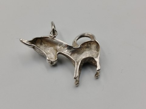 Stary srebrny damski wisiorek/zawieszka OSIOŁ srebro 925 biżuteria VINTAGE