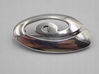 Piękna stara damska autorska srebrna broszka srebro 925 VINTAGE biżuteria