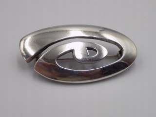 Piękna stara damska autorska srebrna broszka srebro 925 VINTAGE biżuteria