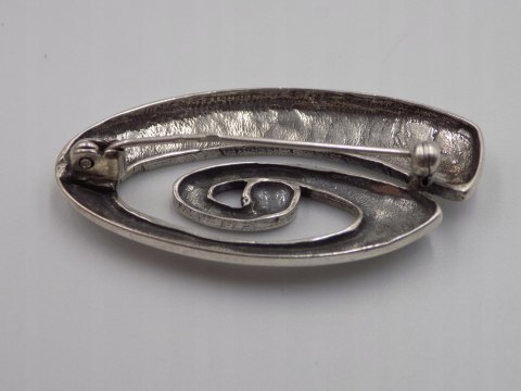 Piękna stara damska autorska srebrna broszka srebro 925 VINTAGE biżuteria