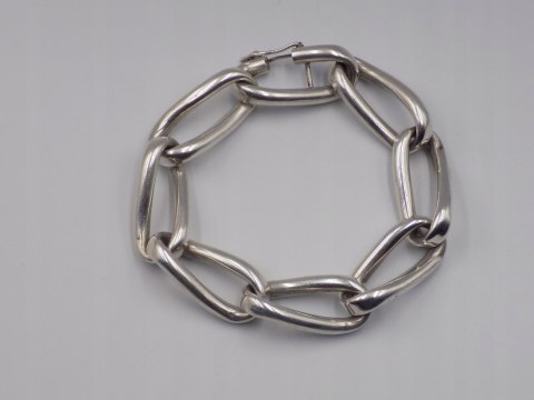 Piękna stara srebrna damska bransoletka - srebro 925 - biżuteria VINTAGE