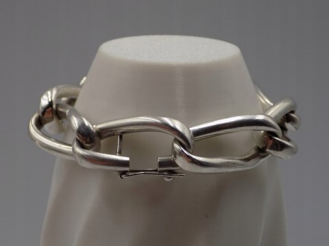 Piękna stara srebrna damska bransoletka - srebro 925 - biżuteria VINTAGE