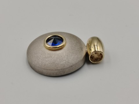 Piękny srebrny damski wisiorek/zawieszka złocenie/srebro VINTAGE biżuteria