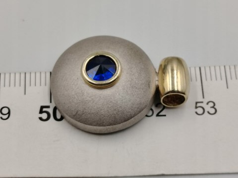 Piękny srebrny damski wisiorek/zawieszka złocenie/srebro VINTAGE biżuteria