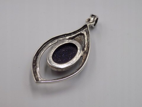 Piękny stary srebrny wisiorek/zawieszka NOC KAIRU srebro biżuteria VINTAGE