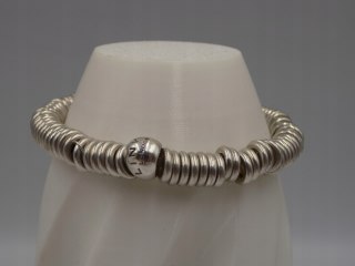 Srebrna firmowa damska bransoletka LINKS LONDON kółeczka srebro biżuteria