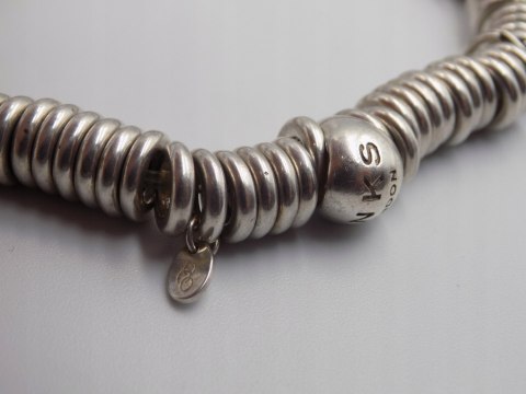 Srebrna firmowa damska bransoletka LINKS LONDON kółeczka srebro biżuteria