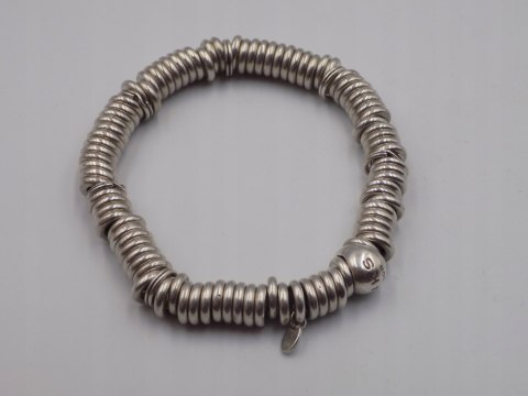 Srebrna firmowa damska bransoletka LINKS LONDON kółeczka srebro biżuteria