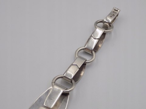 Stara piękna srebrna damska bransoletka srebro 800 - biżuteria VINTAGE