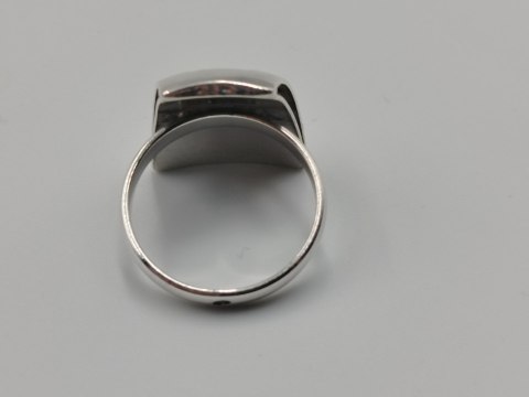 Stary piękny srebrny damski pierścionek KWIAT r.14 srebro biżuteria VINTAGE