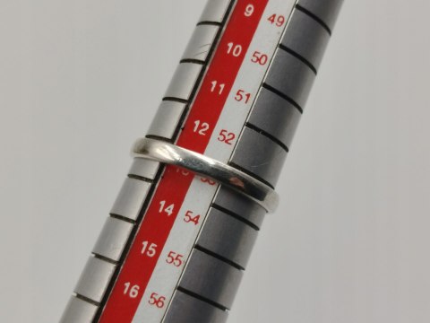 Stary srebrny damski pierścionek KORAL r. 13 srebro 925 biżuteria VINTAGE