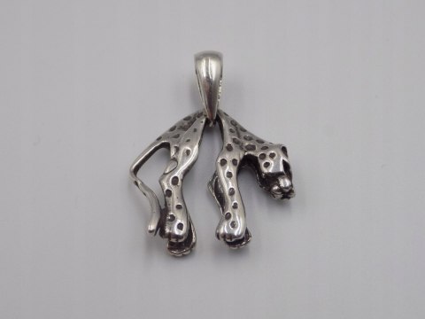Stary srebrny damski wisiorek/zawieszka PANTERA srebro biżuteria VINTAGE