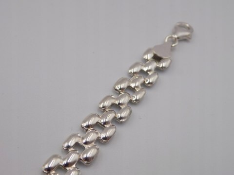 Piękna srebrna damska bransoletka na rękę - srebro 925 - biżuteria