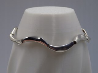 Piękna stara srebrna damska bransoletka - srebro 925 - biżuteria VINTAGE