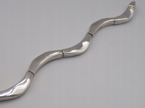 Piękna stara srebrna damska bransoletka - srebro 925 - biżuteria VINTAGE