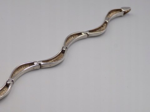 Piękna stara srebrna damska bransoletka - srebro 925 - biżuteria VINTAGE