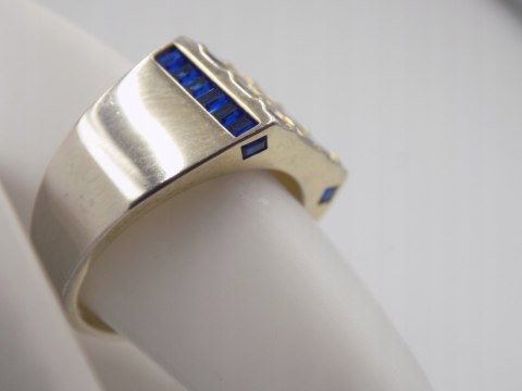 Piękny damski srebrny pierścionek/sygnet AMETYST roz. 16 srebro biżuteria