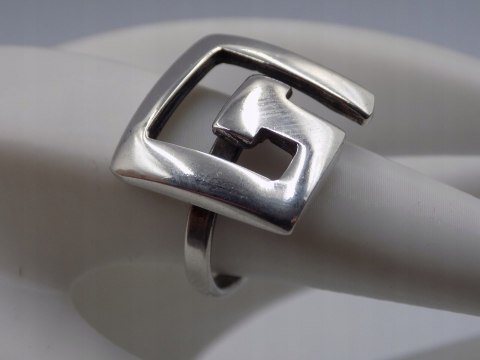 Piękny stary srebrny damski ażurowy pierścionek roz. 13 biżuteria VINTAGE