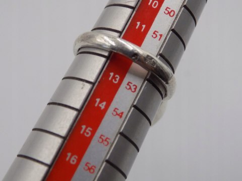 Piękny stary srebrny damski pierścionek KULA roz. 12 biżuteria VINTAGE