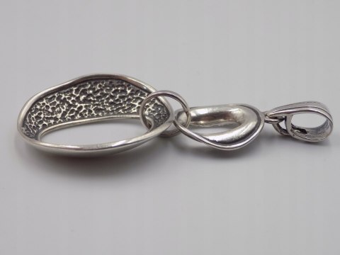 Piękny stary srebrny damski wisiorek/zawieszka srebro 925 biżuteria VINTAGE