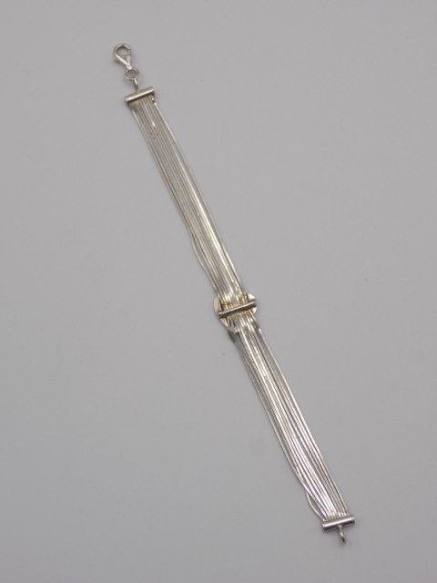 Stara piękna srebrna damska bransoletka SERCE srebro 925 VINTAGE biżuteria