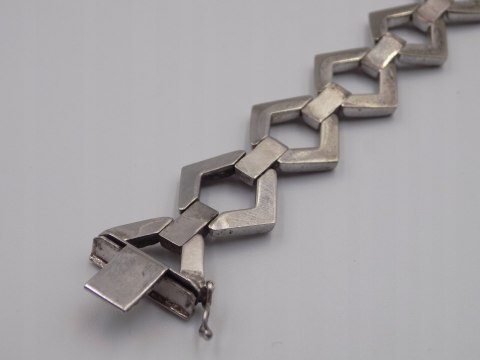 Stara piękna srebrna damska bransoletka srebro 835 VINTAGE biżuteria