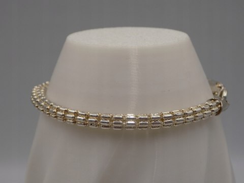 Stara piękna srebrna damska bransoletka-srebro 925 ITALY VINTAGE biżuteria