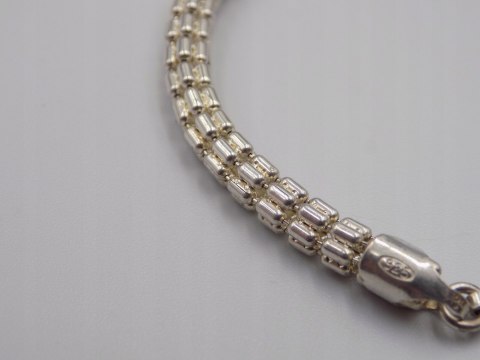 Stara piękna srebrna damska bransoletka-srebro 925 ITALY VINTAGE biżuteria