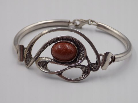 Stara srebrna bransoletka Piasek Pustyni srebro 925 VINTAGE biżuteria