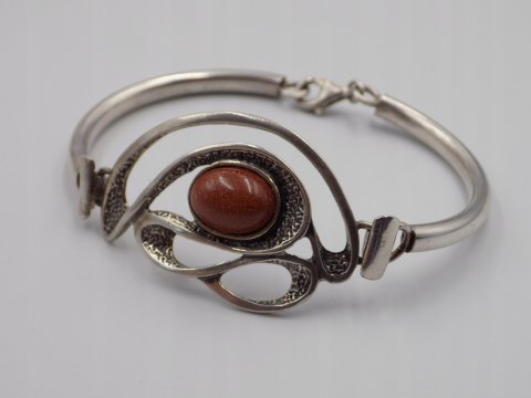 Stara srebrna bransoletka Piasek Pustyni srebro 925 VINTAGE biżuteria