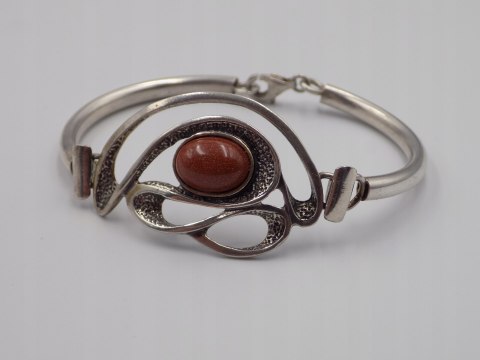 Stara srebrna bransoletka Piasek Pustyni srebro 925 VINTAGE biżuteria