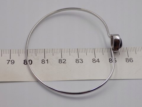 Stara srebrna bransoletka damska TEKA ONYKS - srebro 925 VINTAGE biżuteria